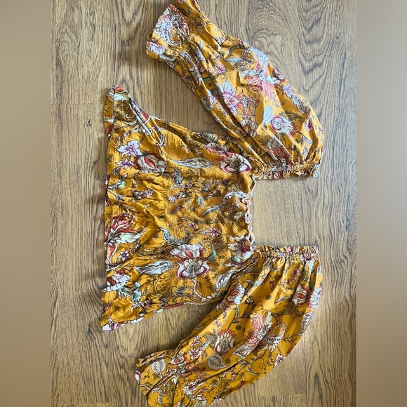 Anthropologie conditions apply sweetheart smocked boho fairy cottage small puff - Picture 6 of 11